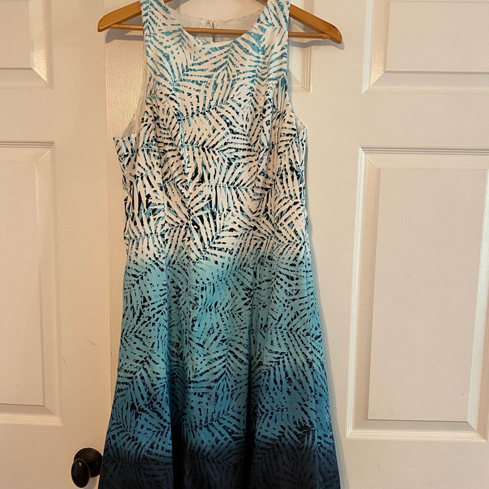 Maggie London Ombré Blue Dress